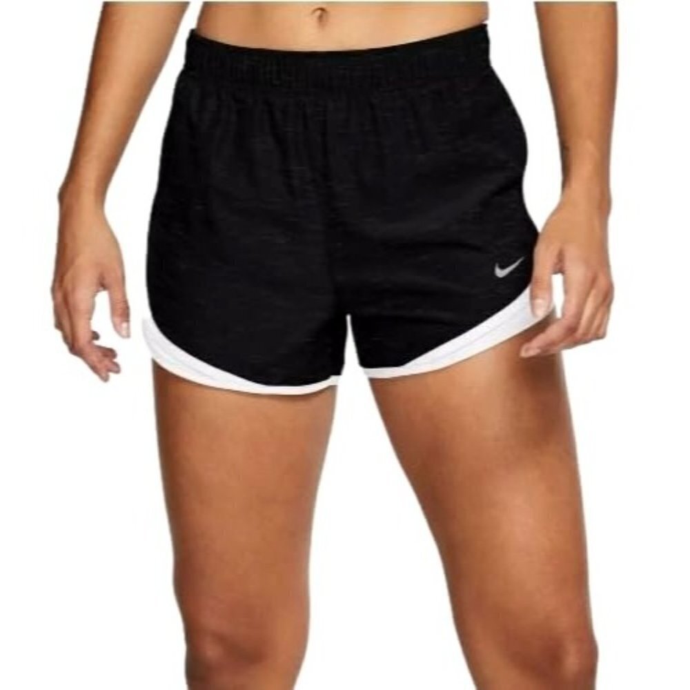 Nike Black And White Dri‎ Fit Inner Brief Running Athletic Shorts Size S